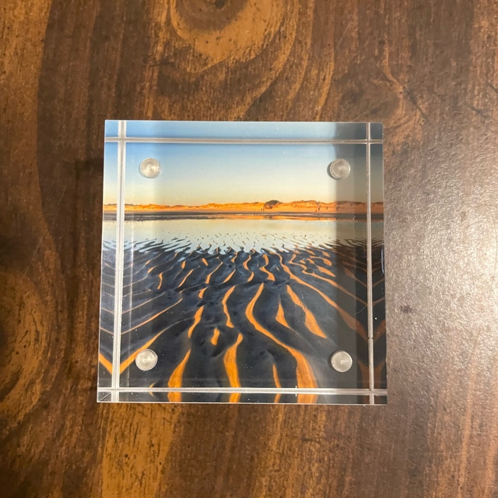 2” x 2” acrylic block of Cape Henlopen